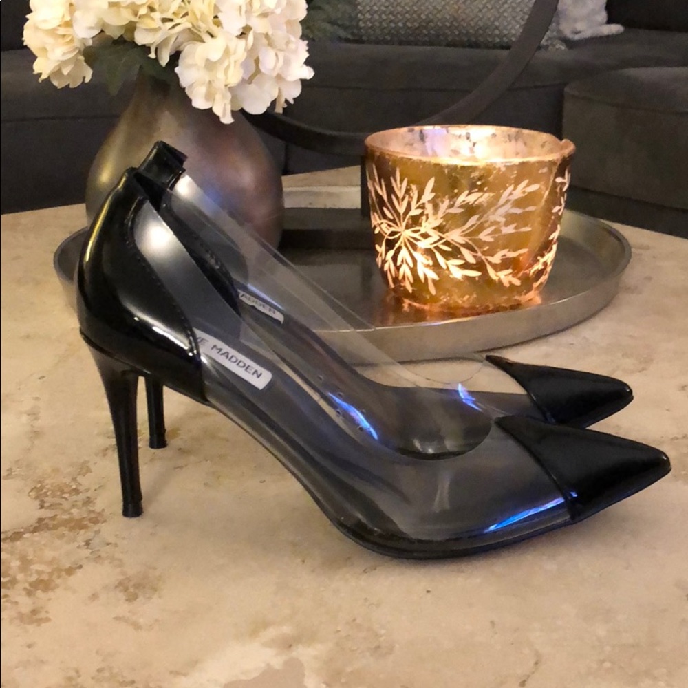 Steve Madden transparent pump